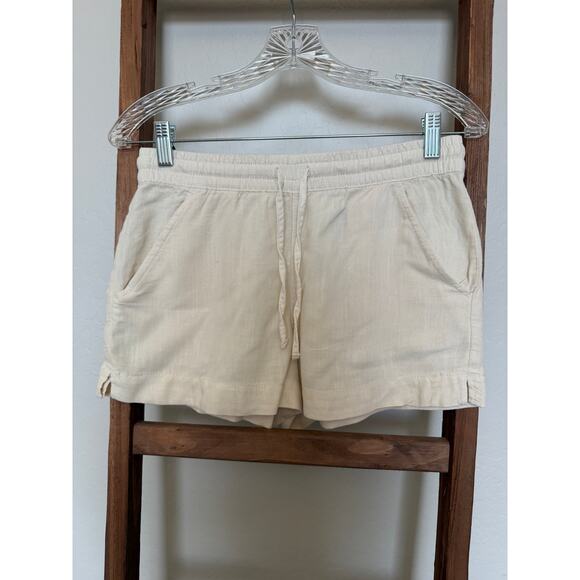Pacsun - Linen blend cream shorts-size small - Picture 1 of 4